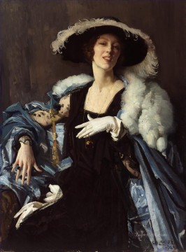 The white glove George Washington Lambert portraiture Oil Paintings